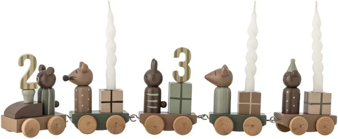 Bloomingville Verjaardagsdecoratie Trein Junaid Groen