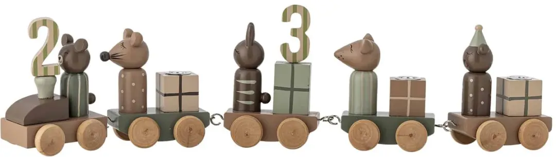 Bloomingville Verjaardagsdecoratie Trein Junaid - Groen - afbeelding 2 van 4