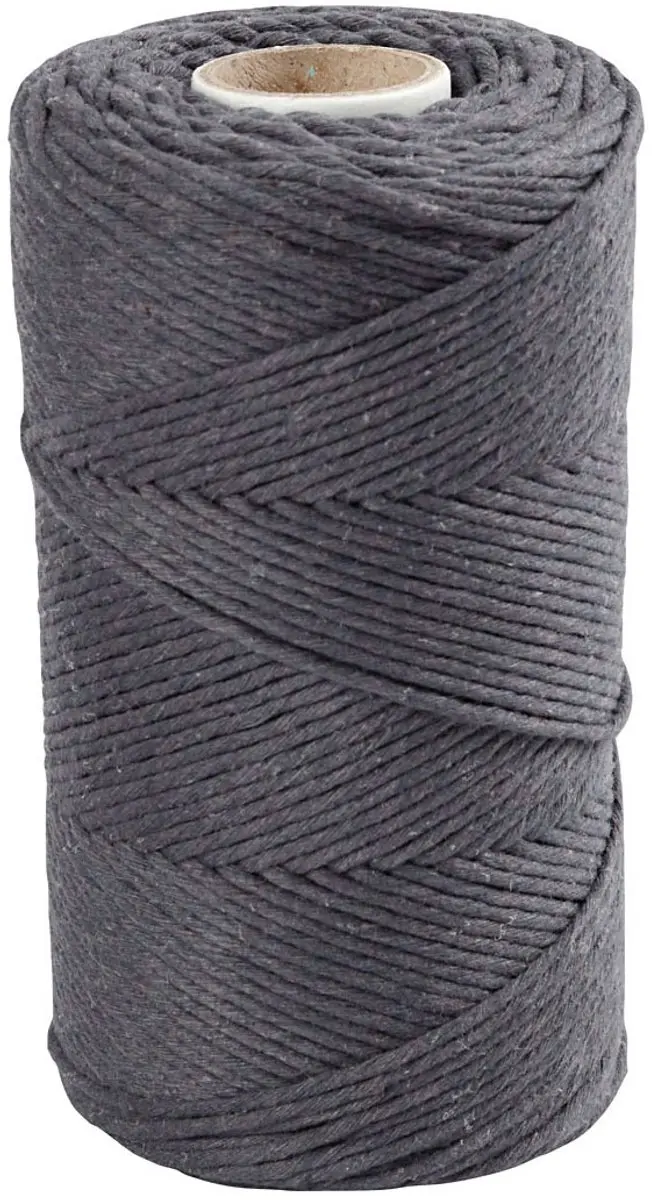 Creativ Company Macramékoord 2mm - 198m Grijs - afbeelding 3 van 4
