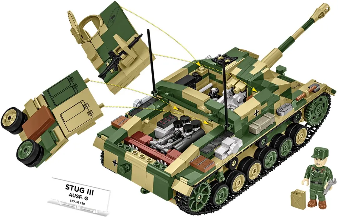 Cobi STUG III Ausf. 952 Bouwset - Meerkleurig - afbeelding 5 van 6