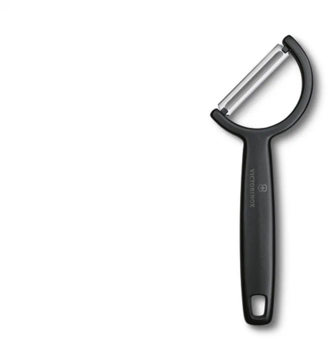 Victorinox dunschiller keuken zwart ergonomisch Zwitsers design.