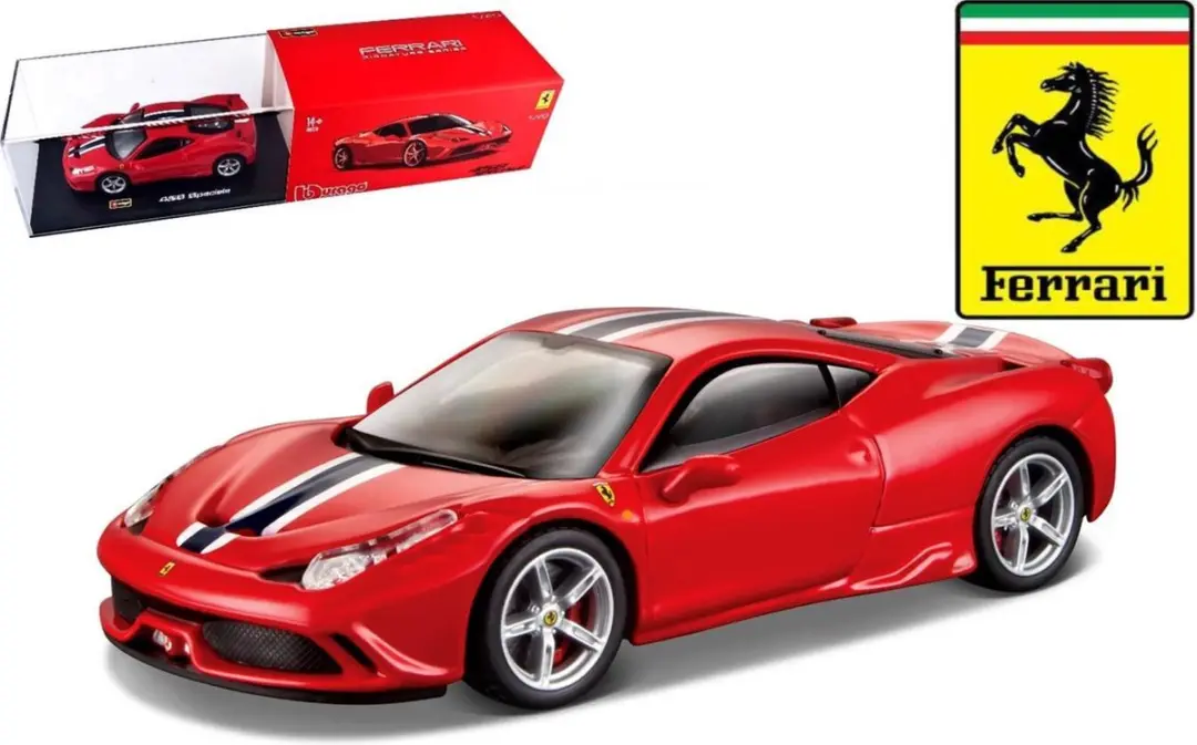 Ferrari 458 Speciale (signature) 1:43 rood/wit/blauw