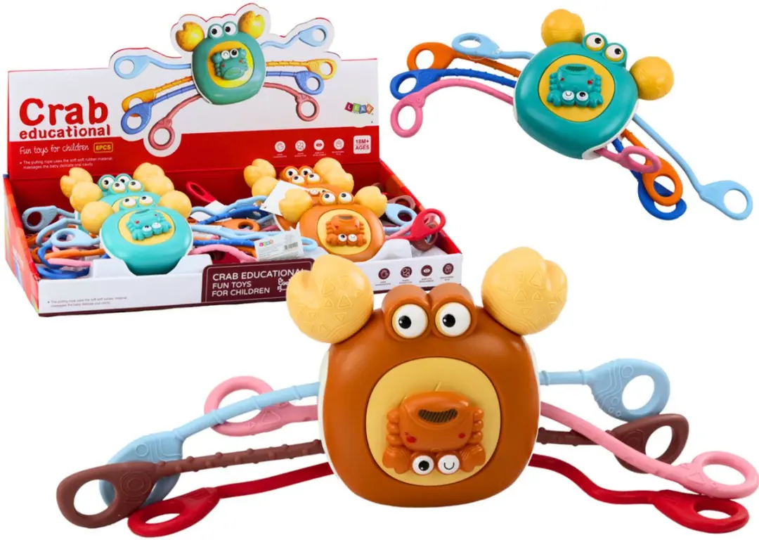 LEAN TOYS Sensorische Krab Bijtring