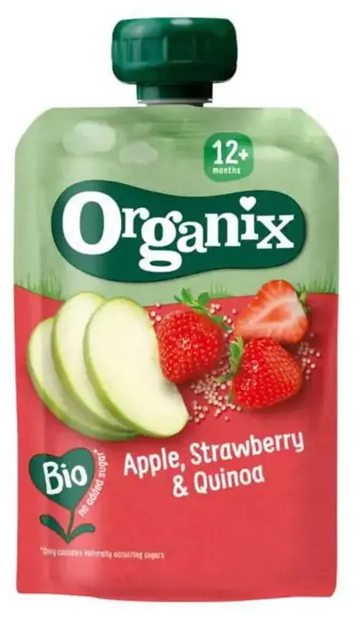 Organix Knijpfruit Appel-Aardbei-Quinoa 100g
