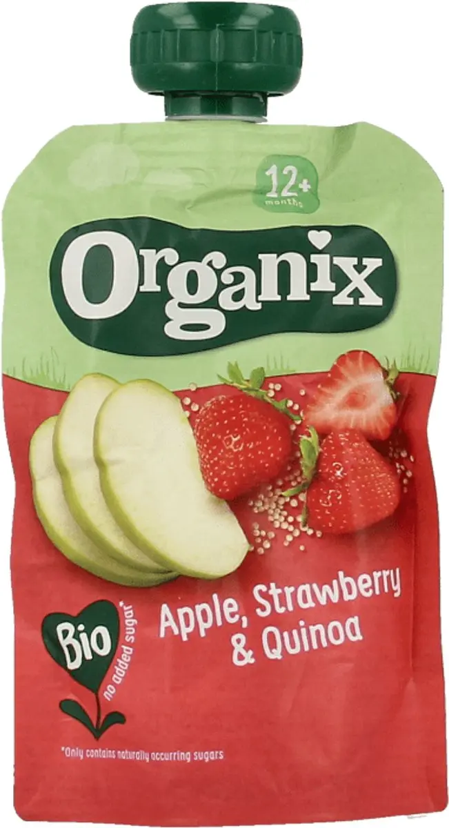 Organix Knijpfruit Appel-Aardbei-Quinoa 100g