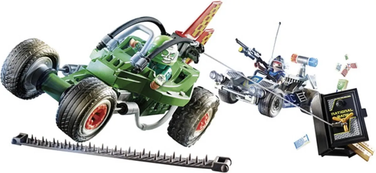 Playmobil City Action Politiekart 70577 - Achtervolging Kluisrover - Multicolor