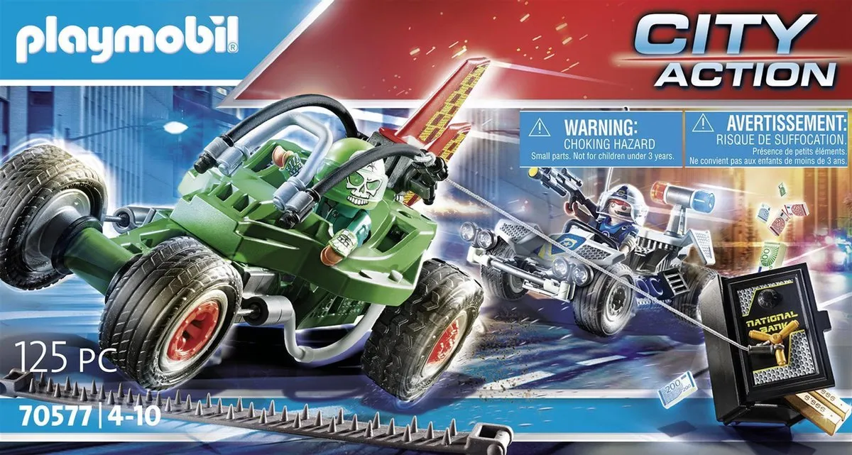 Playmobil City Action Politiekart 70577 - Achtervolging Kluisrover - Multicolor - afbeelding 6 van 6