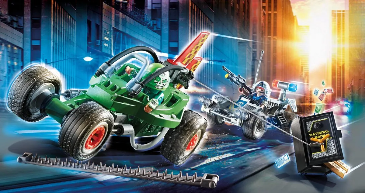 Playmobil City Action Politiekart 70577 - Achtervolging Kluisrover - Multicolor