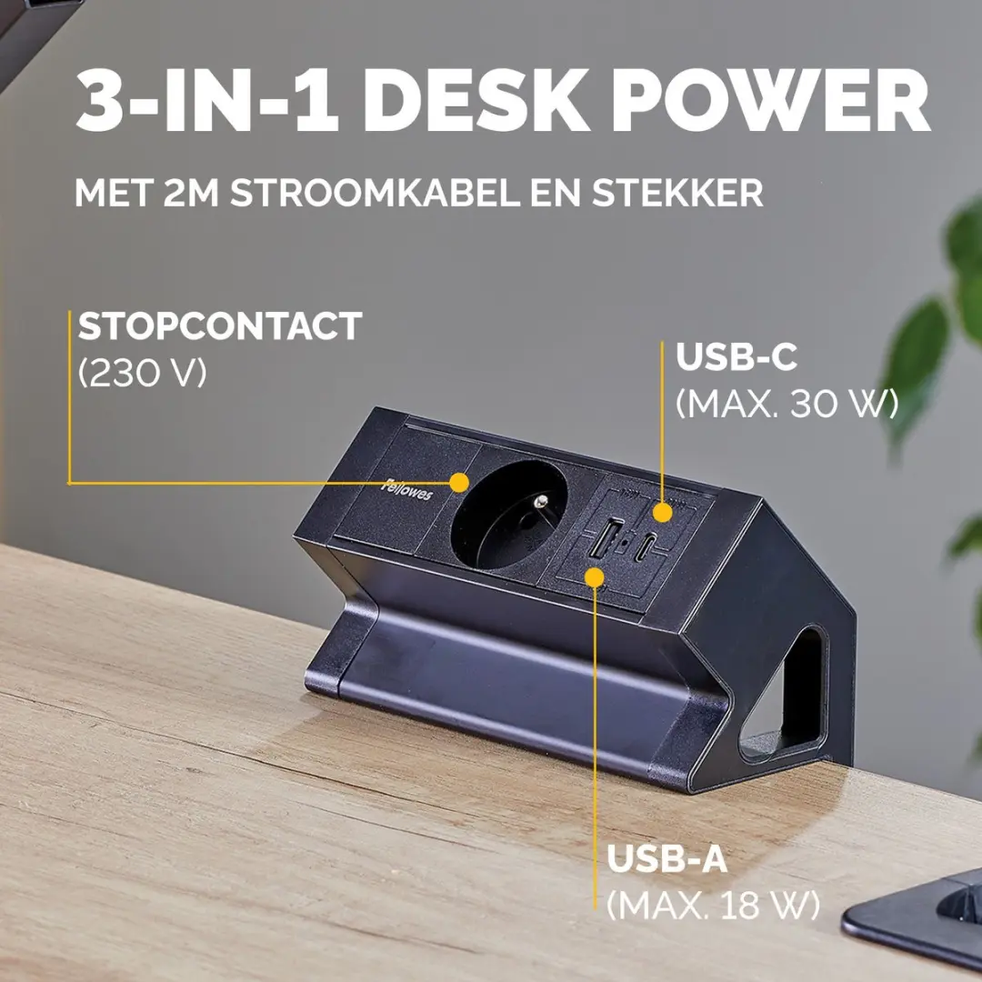 Fellowes contactdoos Power Desk type E