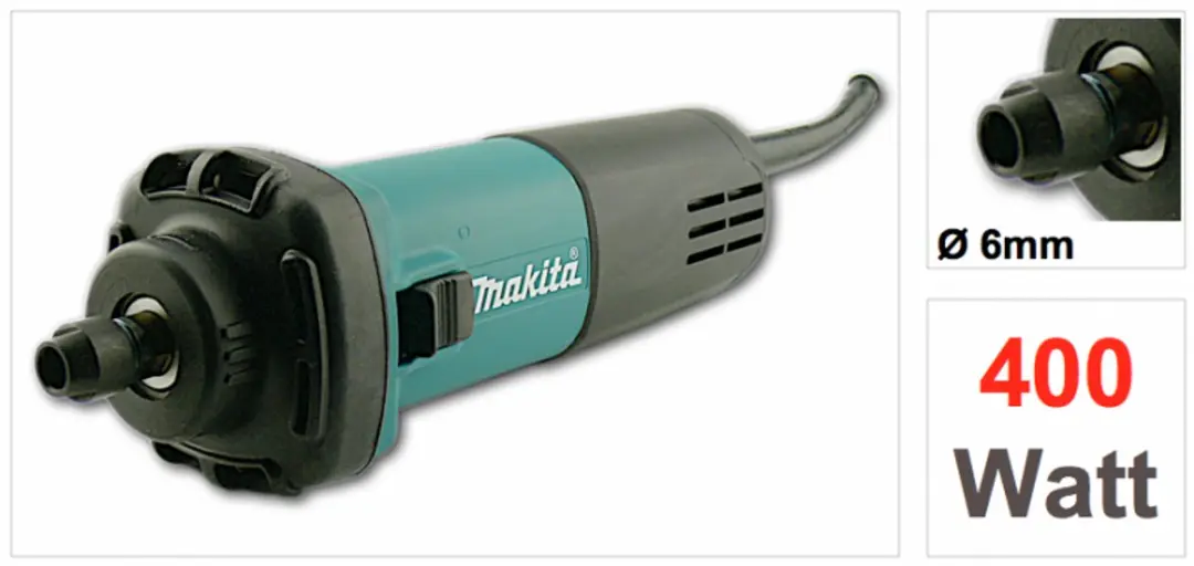 Makita GD0602 Rechte Slijper 400W - Metaal