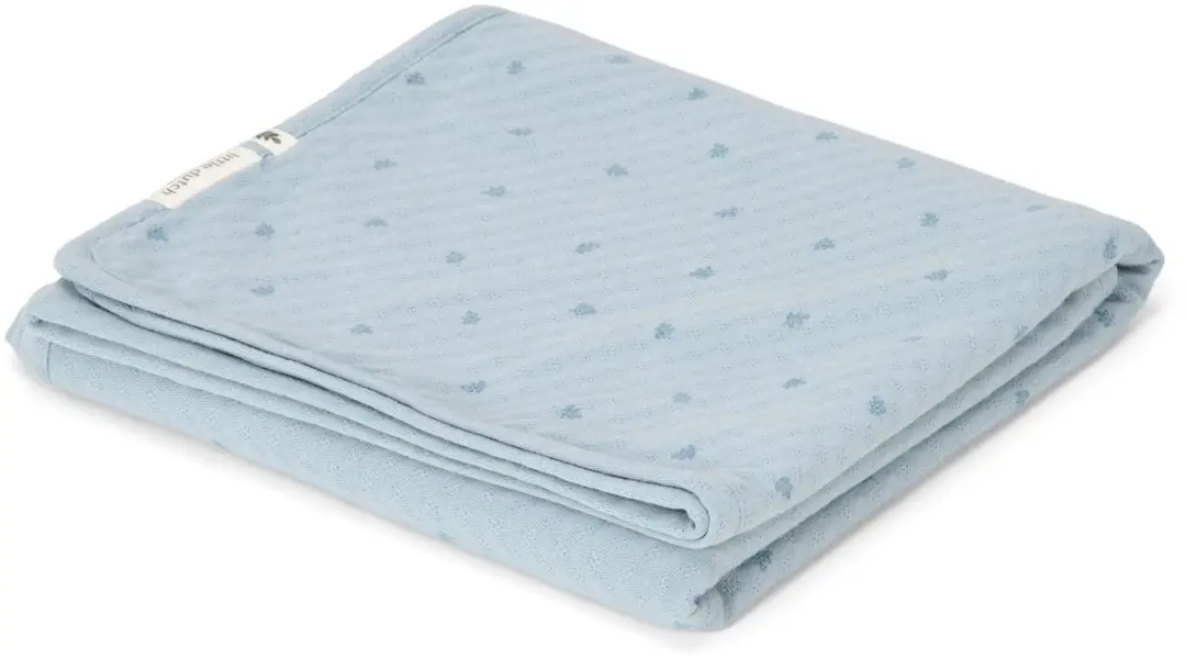 Little Dutch Wiegdeken Essentials - 70x100cm - Blauw - afbeelding 2 van 6