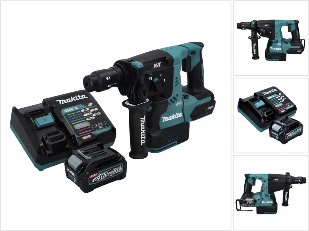 Makita HR 004 GD1 accu-combinatiehamer 40 V max. 2,8 J SDS plus XGT Brushless +