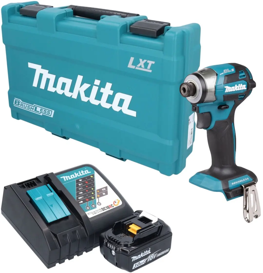 Makita DTD 173 RF1K accu-slagmoersleutel 18 V 180 Nm 1/4" borstelloos + 1x accu