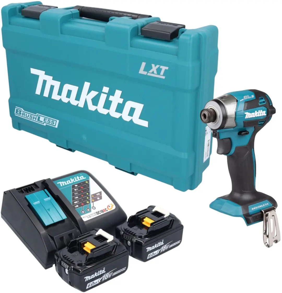 Makita DTD 173 RGK accu-slagmoersleutel 18 V 180 Nm 1/4" borstelloos + 2x accu 6
