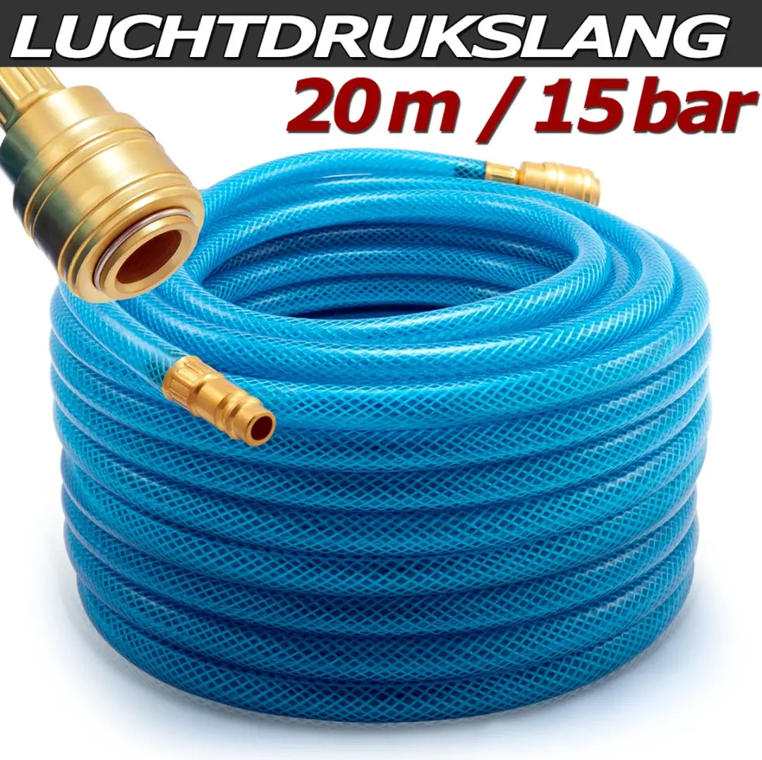 Deuba Persluchtslang 20m 15bar - 1/4