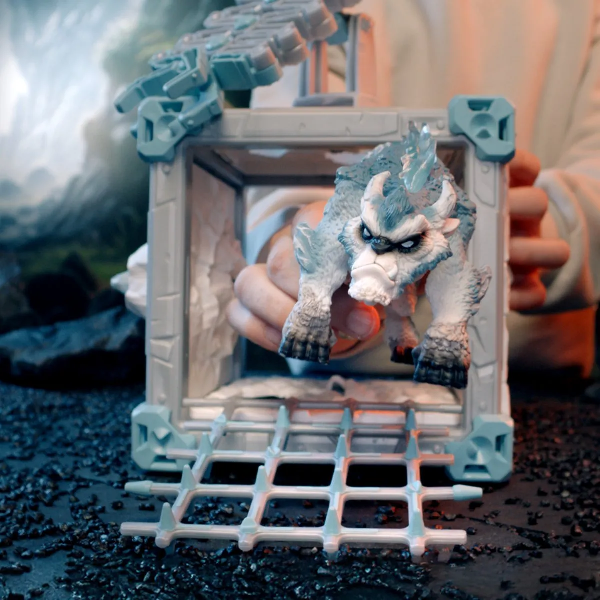 Schleich Eldrador Creatures BattleCave Sneeuw Kliever 42733 - Wit/Blauw