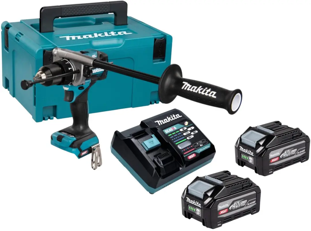 Makita HP 001 GU201 accu-slagboormachine 40 V max. 140 Nm borstelloos + 2x accu
