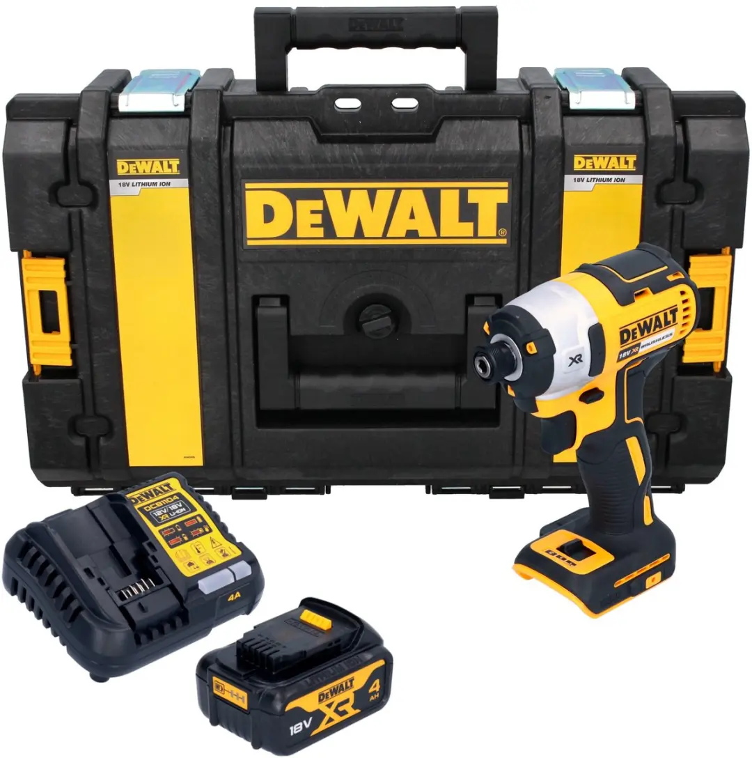 DeWalt DCF 887 M1 accu-slagmoersleutel 18 V 205 Nm 1/4" borstelloos + 1x accu 4,
