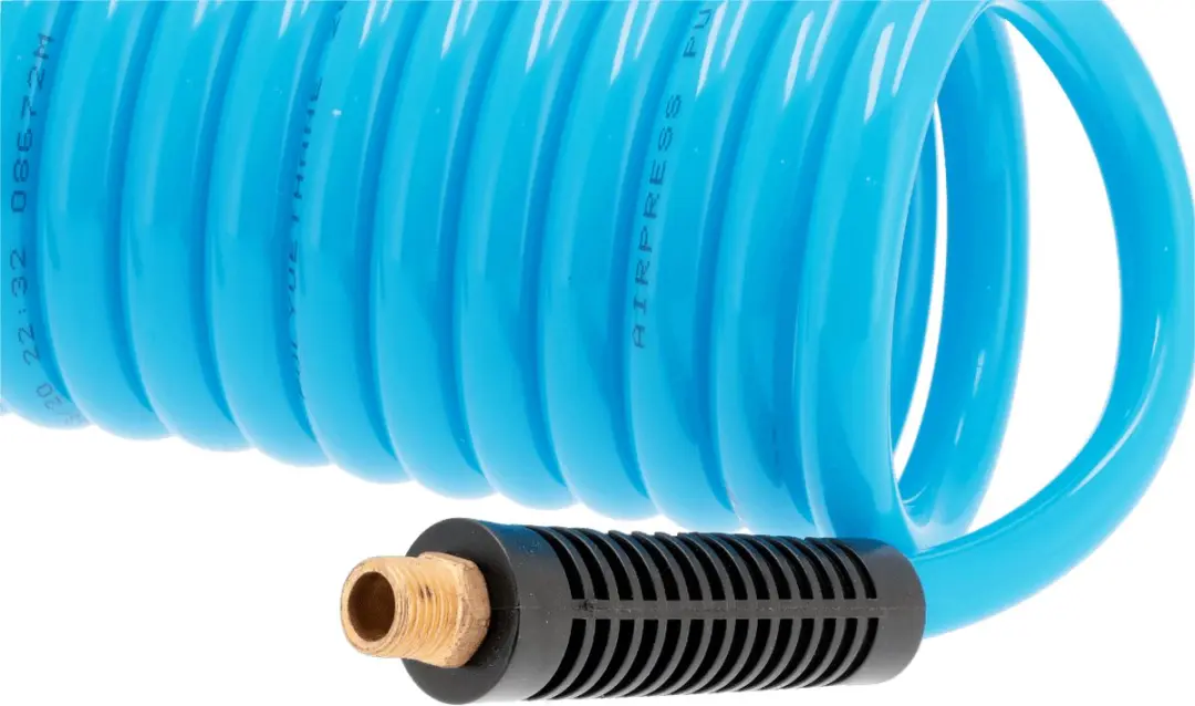 Airpress Spiraalslang PU 5m - Ø8/12mm - 1/4" - 10 bar