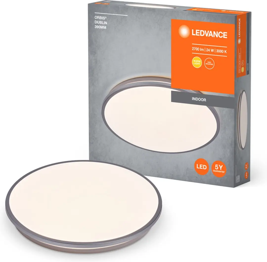 LEDVANCE Orbis Dublin Plafondlamp 24W - Zilver - afbeelding 3 van 5