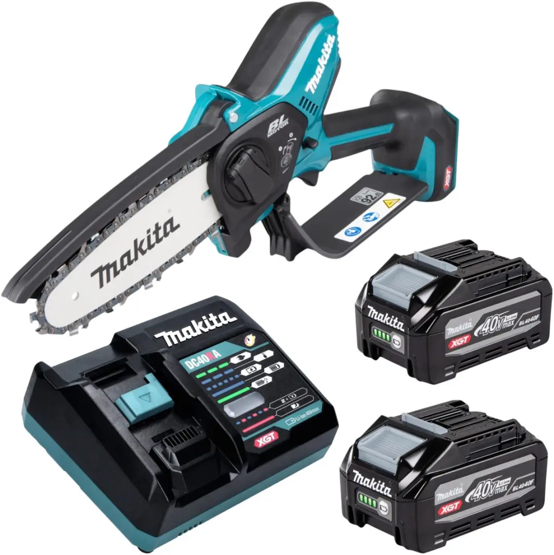 Makita UC 029 GU201 accu-takzaag 40 V max. 15 cm borstelloos + 2x accu 4,0 Ah +