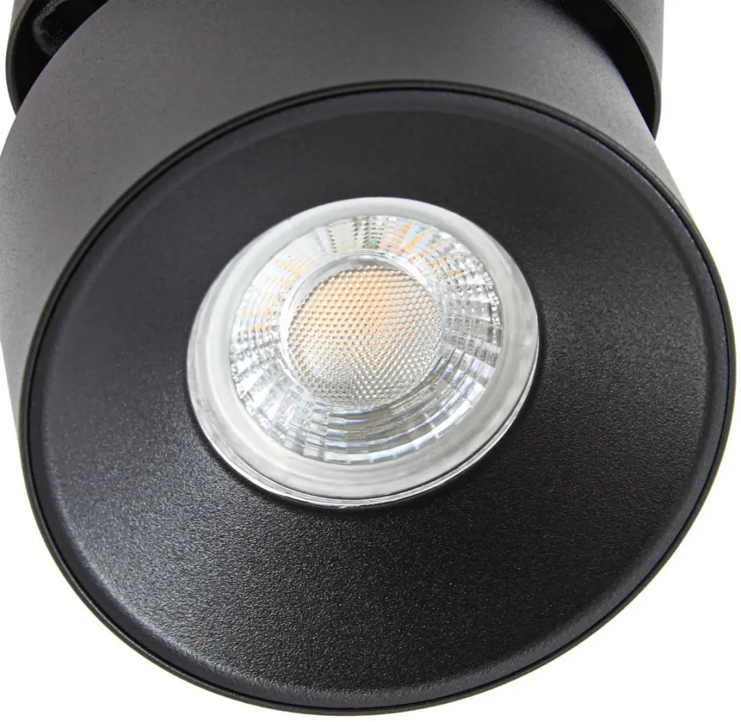 PRIOS Downlight 1 Licht GU10 10W - Zwart - afbeelding 2 van 6