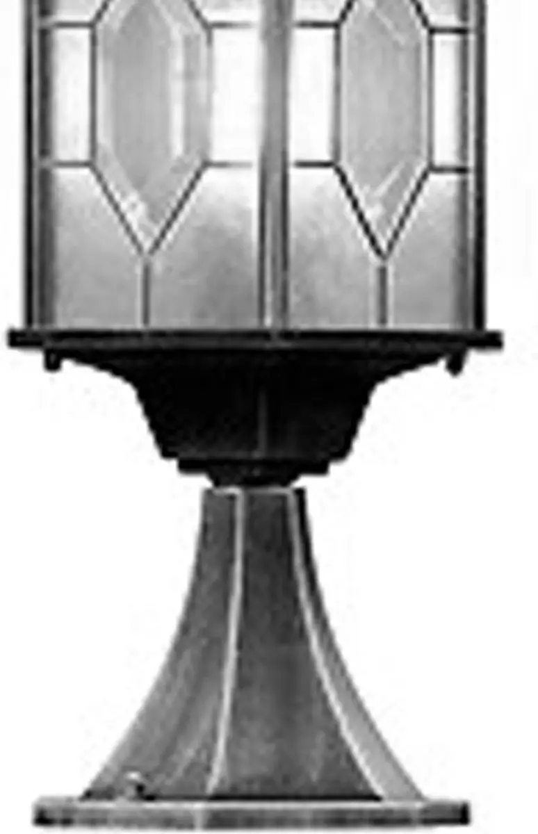Konstsmide Milano Sokkellamp 51cm - E27 - Zwart/Zilver