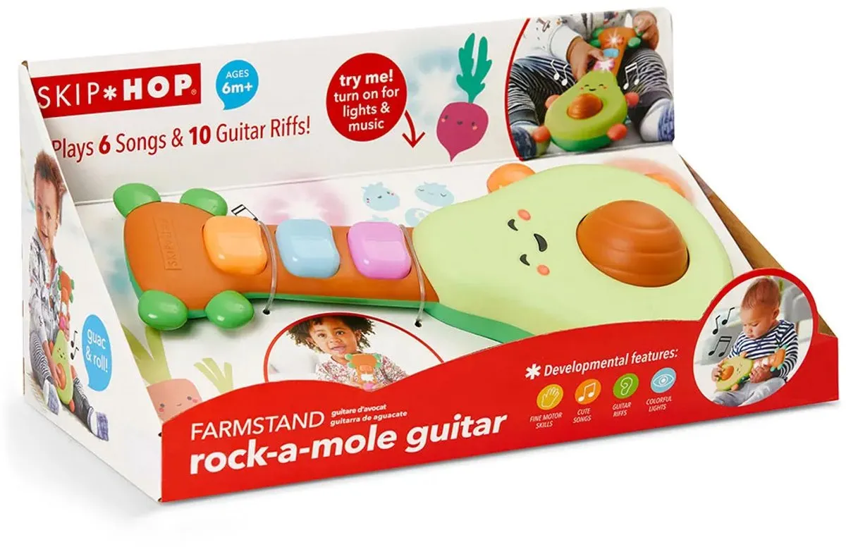 Skip Hop Rock-a-Mole Gitaar - Multikleur