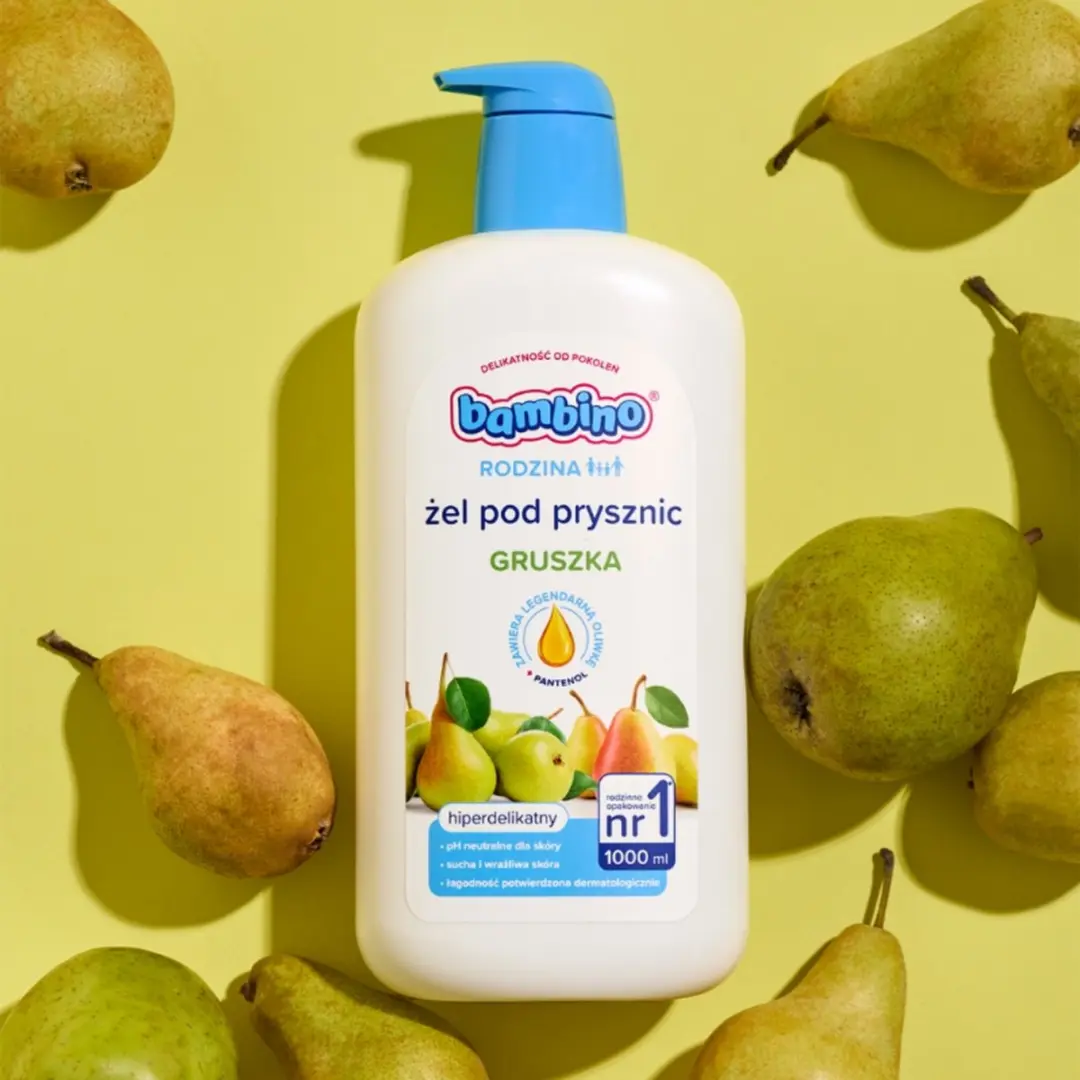 Bambino Douchegel Peer 1000ml - Gevoelige Huid