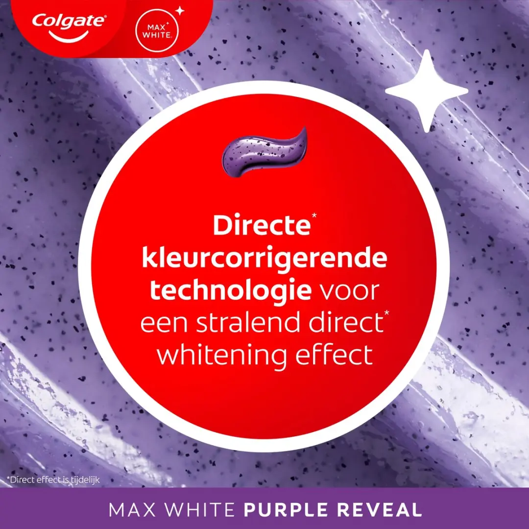 Colgate Max White Purple Reveal Tandpasta 12x75ml