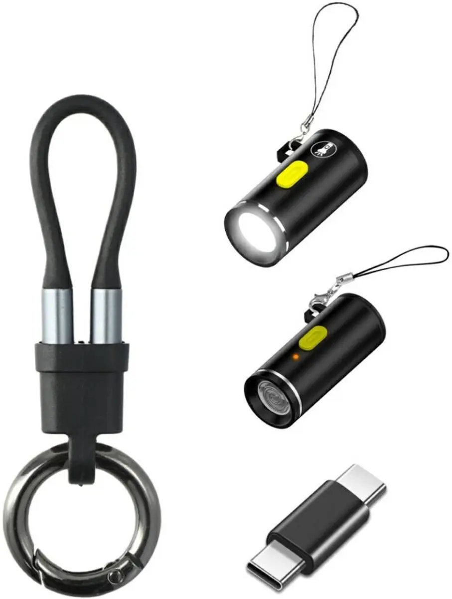 4Smarts 4-In-1 Explorer Accessoires Set Voor Telefoons Usb-C Kabel Sleutelhanger