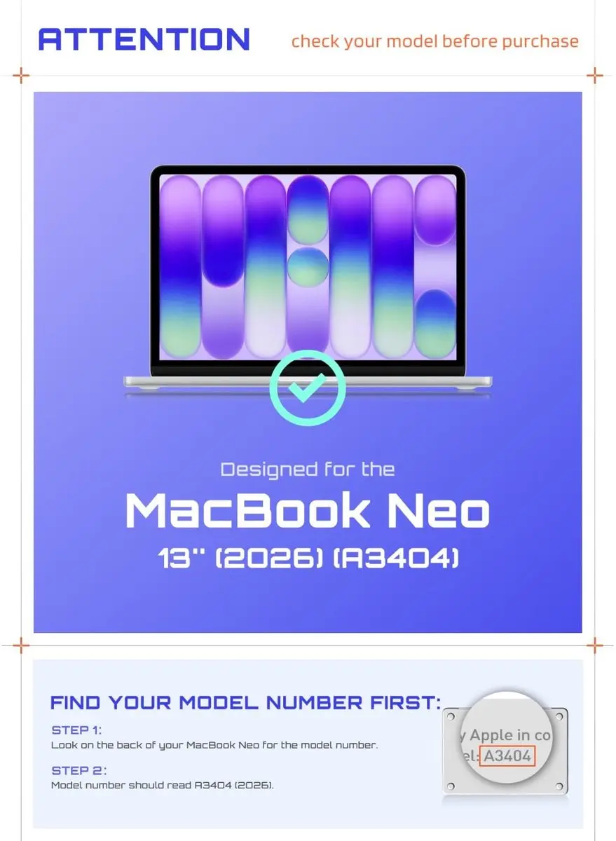 Supcase Unicorn Beetle Hoesje MacBook Neo 13" - 15058 - Zwart/Transparant
