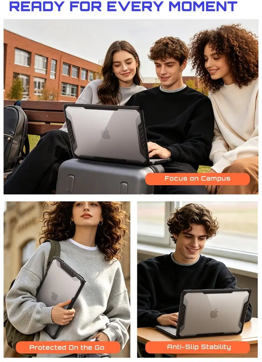 Supcase Unicorn Beetle Hoesje MacBook Neo 13" - 15058 - Zwart/Transparant