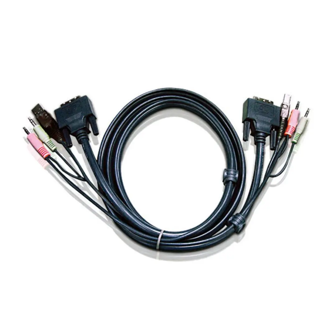 Aten 2L-7D02UI DVI-I KVM-kabel - 1,8m - Zwart - afbeelding 6 van 6
