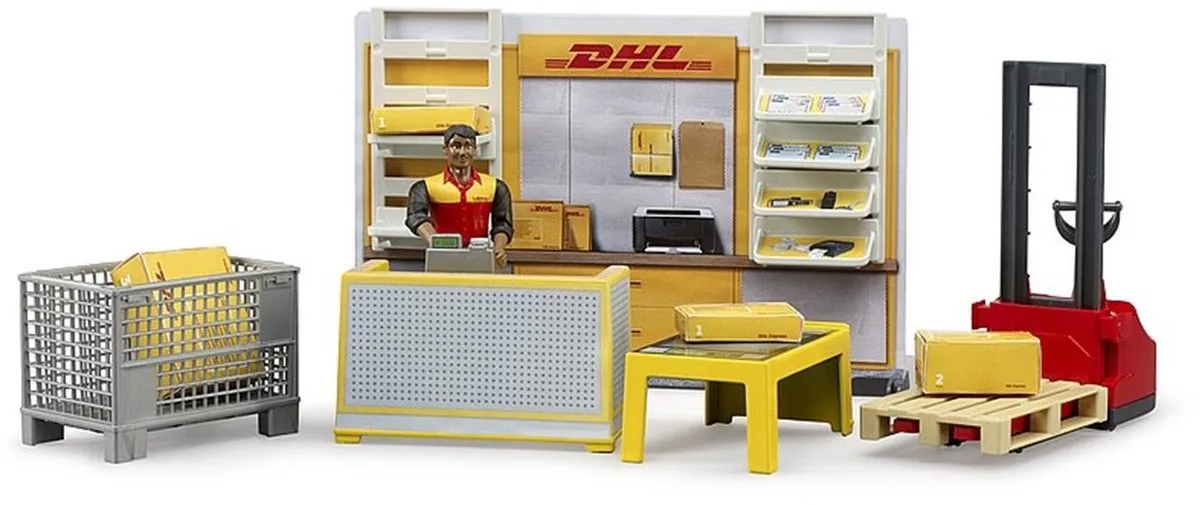 Bruder DHL Pakketdienst Speelgoedset 4+ - MPN 48562251 - Meerkleurig
