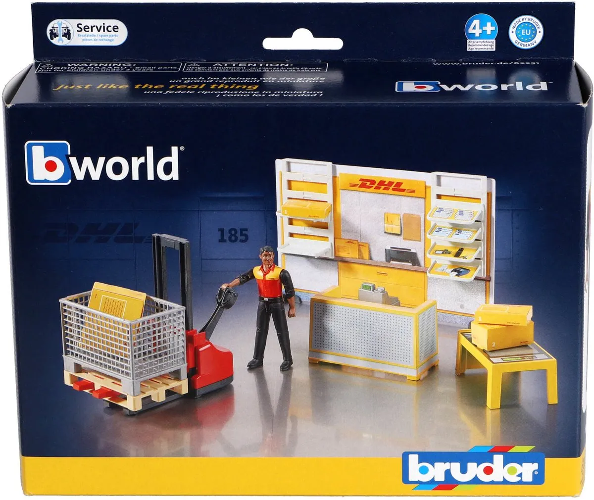 Bruder DHL Pakketdienst Speelgoedset 4+ - MPN 48562251 - Meerkleurig