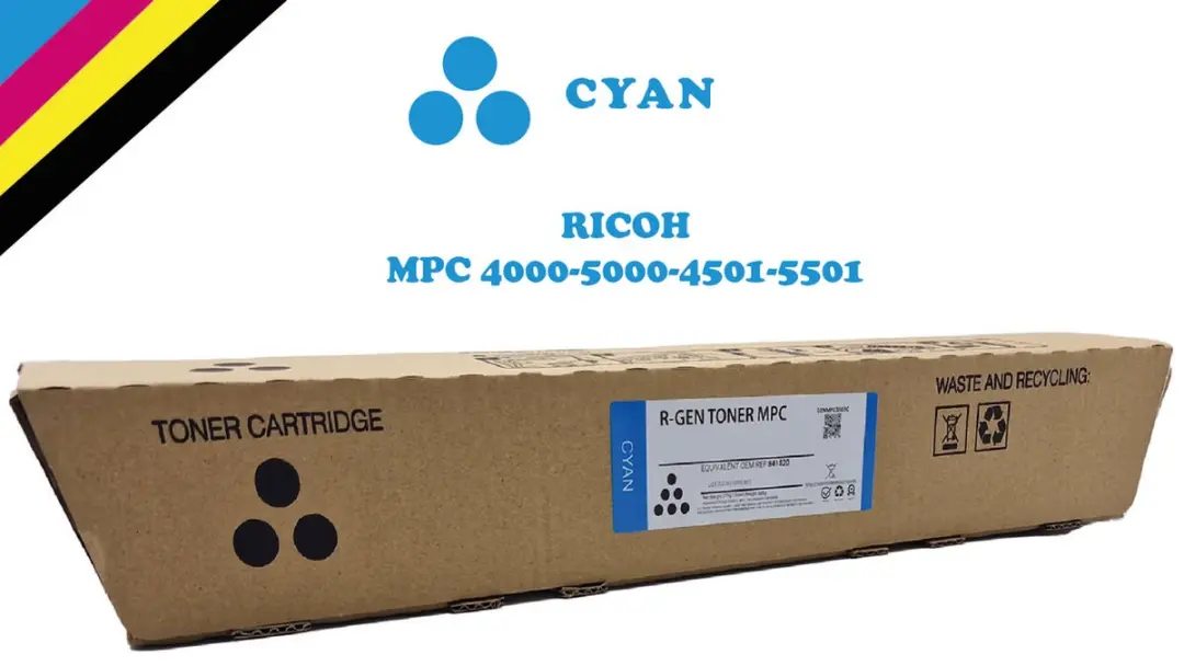 Toner Ricoh MP C4501 / 5501 / 4000 / 5000 Cyan