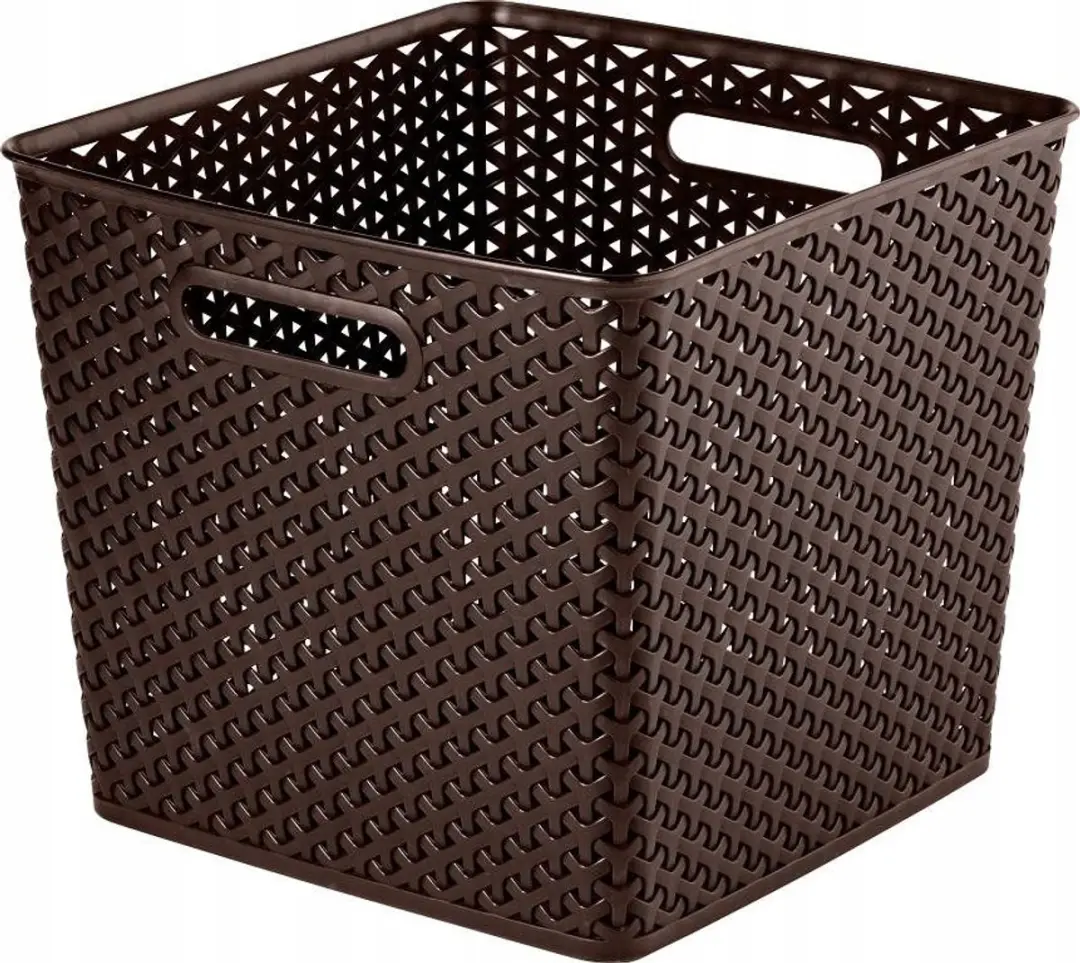 Curver My Style Vierkante Mand 25L - Donkerbruin - afbeelding 4 van 4