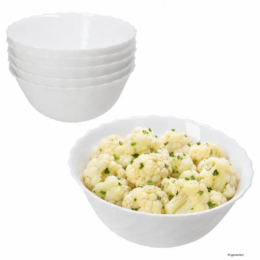 6-delige set saladekom Trianon 18cm ronde kom