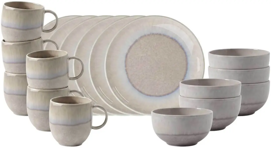 Frühstücksservice Perlemor Sand Set van 6