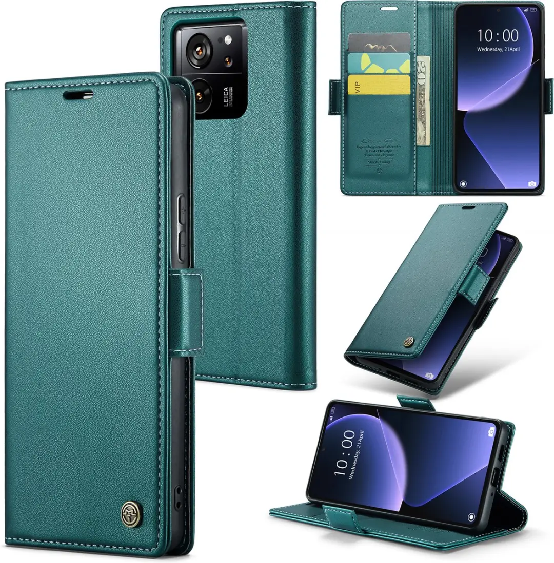 CaseMe Wallet Case met RFID Bescherming en Magneetsluiting voor Xiaomi 13T / 13T