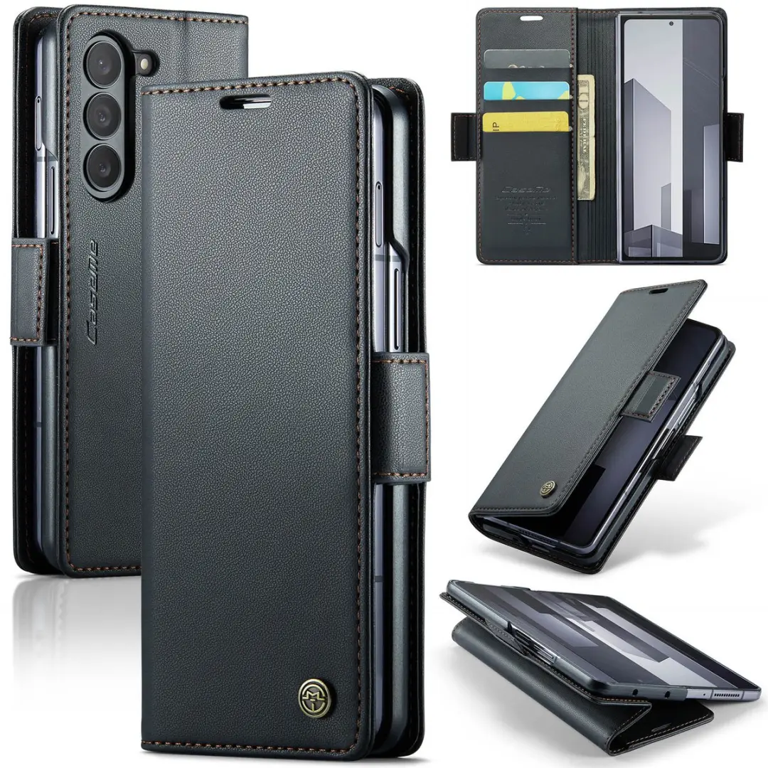 CaseMe Wallet Case met RFID Bescherming Kaarthouder en Magneetsluiting voor Gala