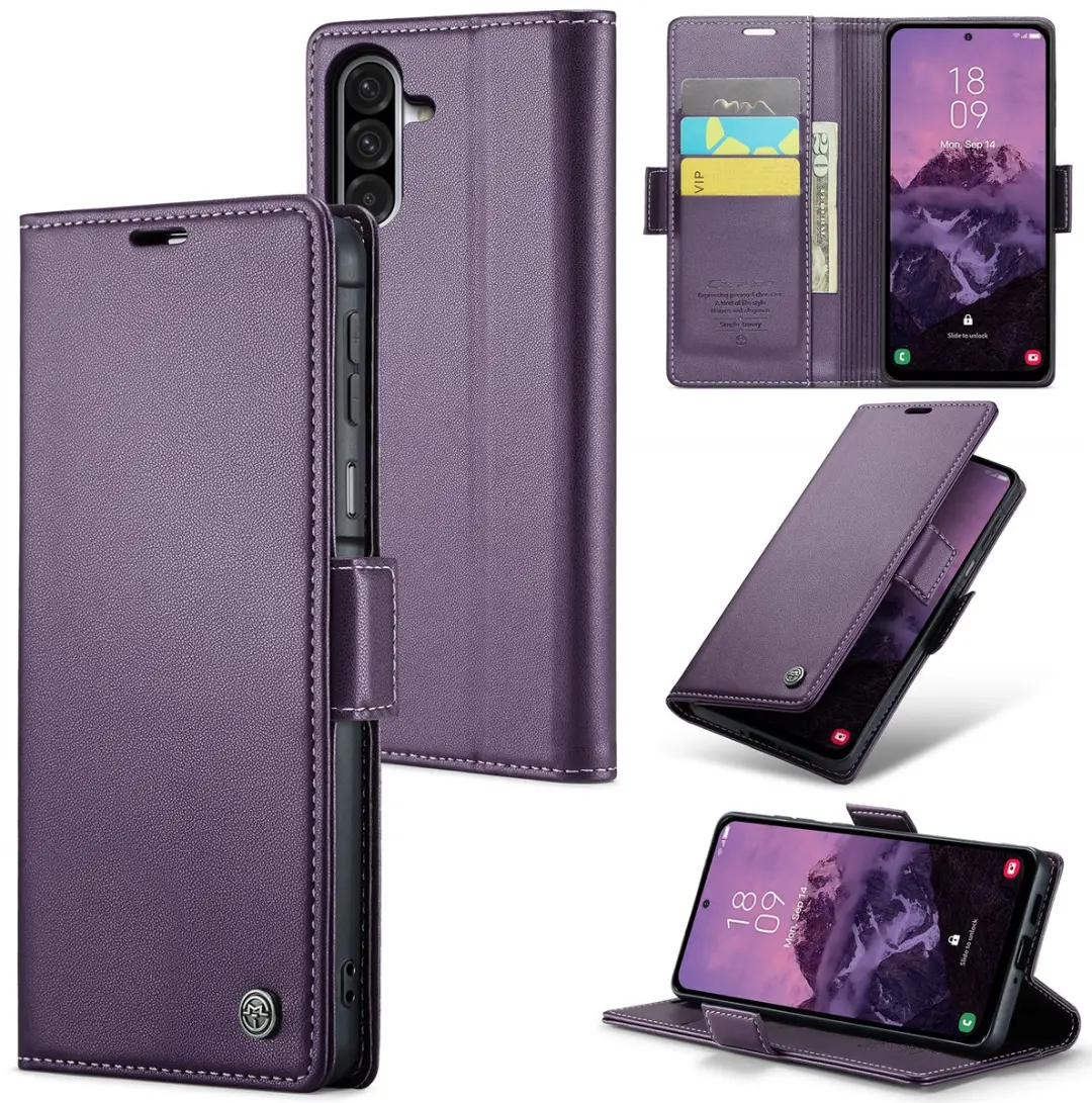 CaseMe Wallet Case met RFID Bescherming en Magneetsluiting voor Galaxy A17 4G/5G