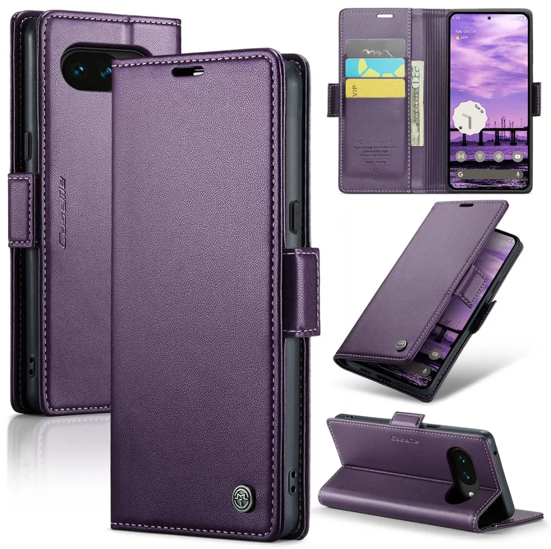 CaseMe Wallet Case met RFID Bescherming en Magneetsluiting voor Google Pixel 10a