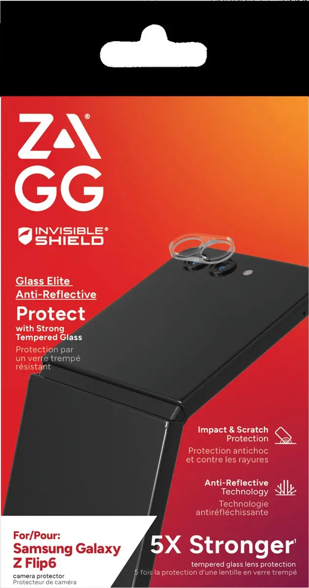 ZAGG InvisibleShield Glass Elite Samsung Galaxy Z Flip 6 Camera Beschermer