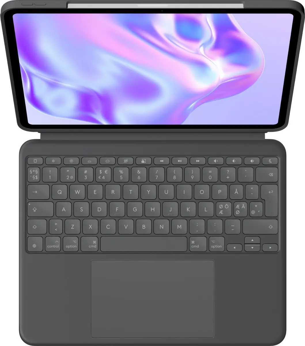 Logitech Combo Touch QWERTY Smart Connector Grafiet - iPad Pro 13" (2024)