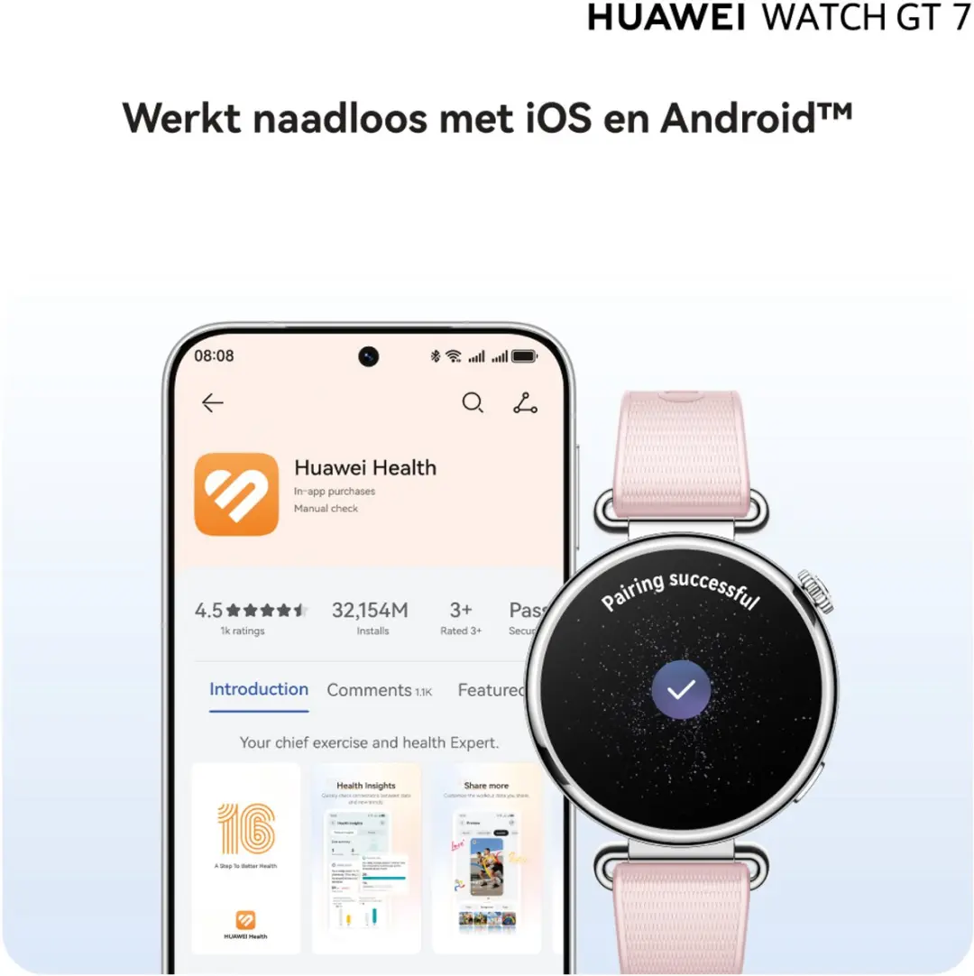 Huawei Watch GT 7 41mm - Blauw