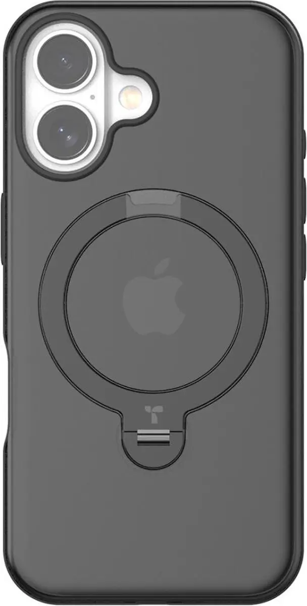 Torras UPro Ostand Spin Hoesje iPhone 16 Plus - MagSafe - Zwart