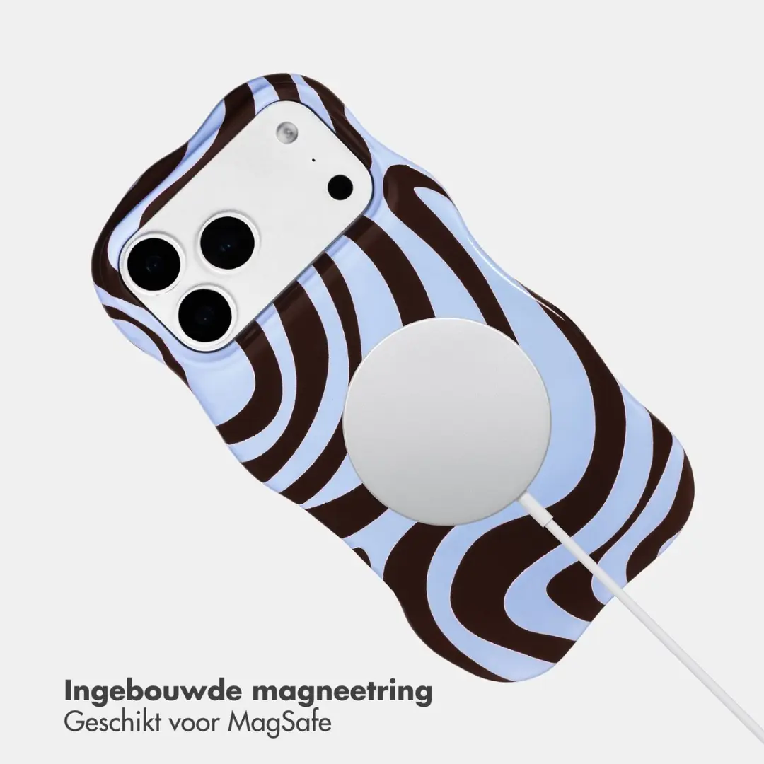 Selencia Hoesje iPhone 17 Pro Dream Swirl Chocolate - MagSafe