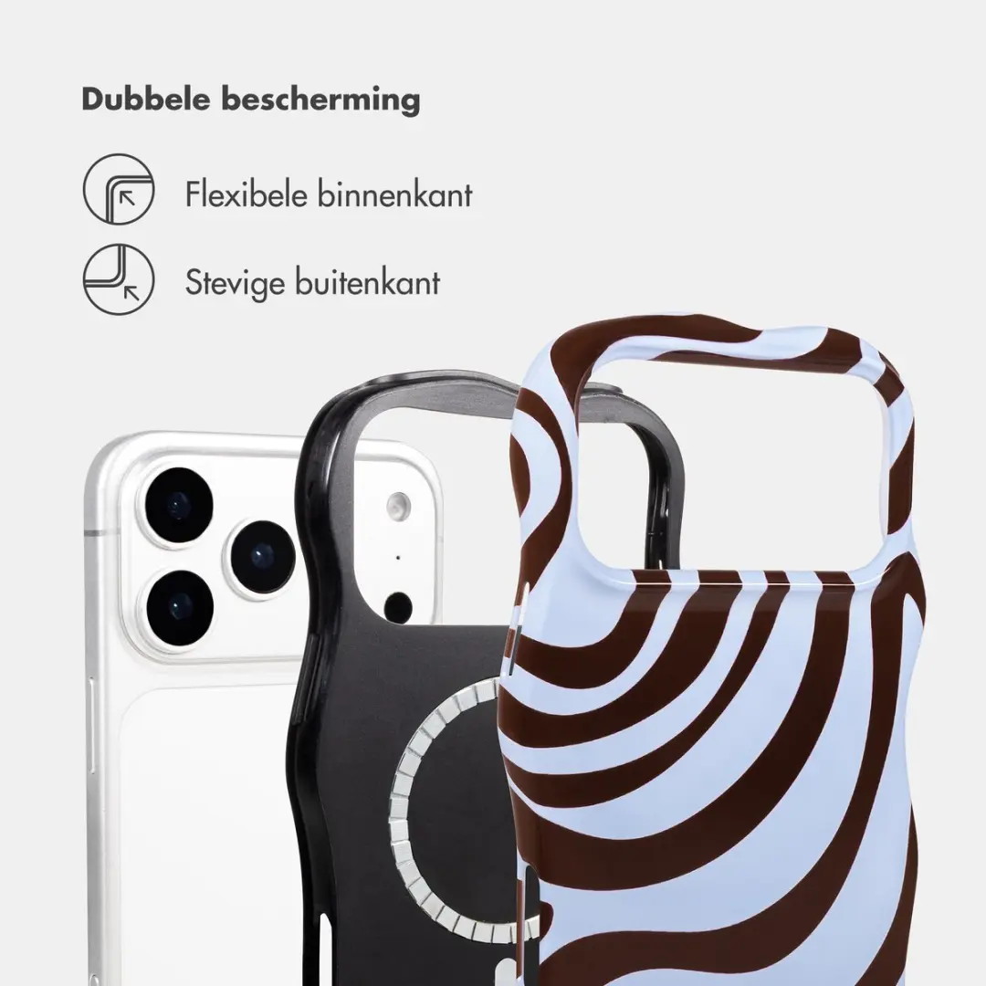 Selencia Hoesje iPhone 17 Pro Max Dream Swirl Chocolate - MagSafe